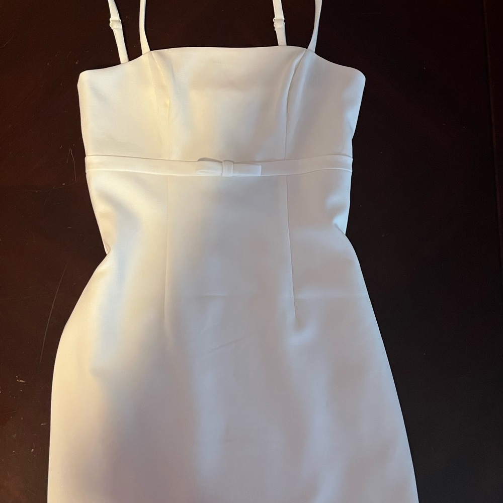 French Connection White Mini Dress - Perfect for Brides!